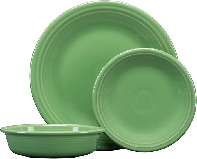 Fiesta® Classic Rim 3-Piece Dinnerware Set – Meadow
